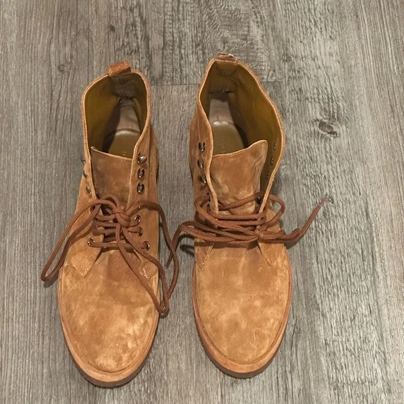 Jenni Kayne Brown Lace Up Boots - Picture 4 of 15